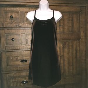 Brown Velvet Dress